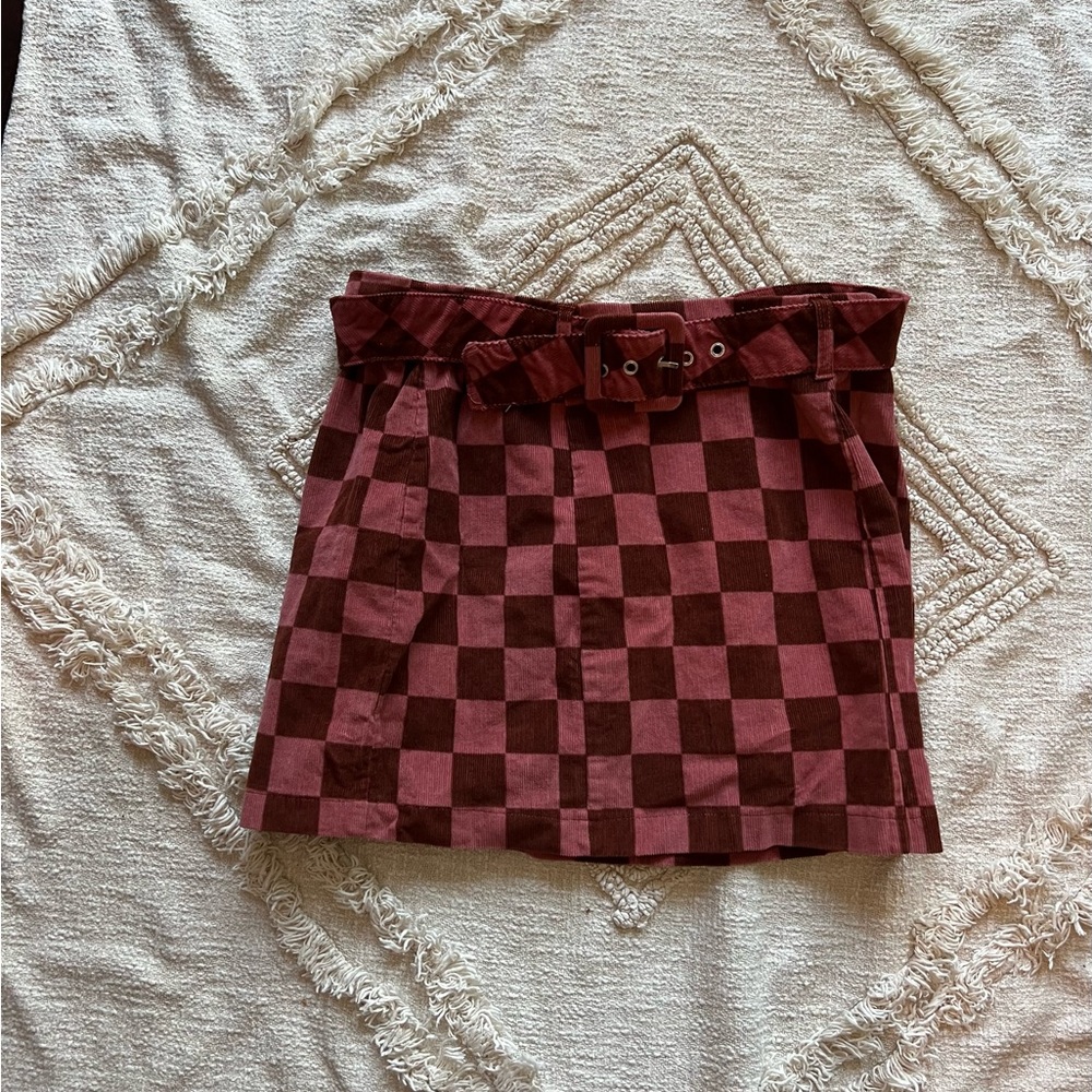 Wild Fable Checkered Skirt